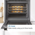 Bosch Serie 2 HHF113BR0B Stainless Steel Single Electric Oven